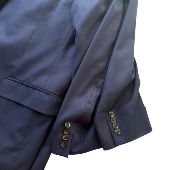 Peter Millar 48T Navy Mens Blazer Jacket 100% Wool Two-Button Classic Fit - Picture 9 of 12